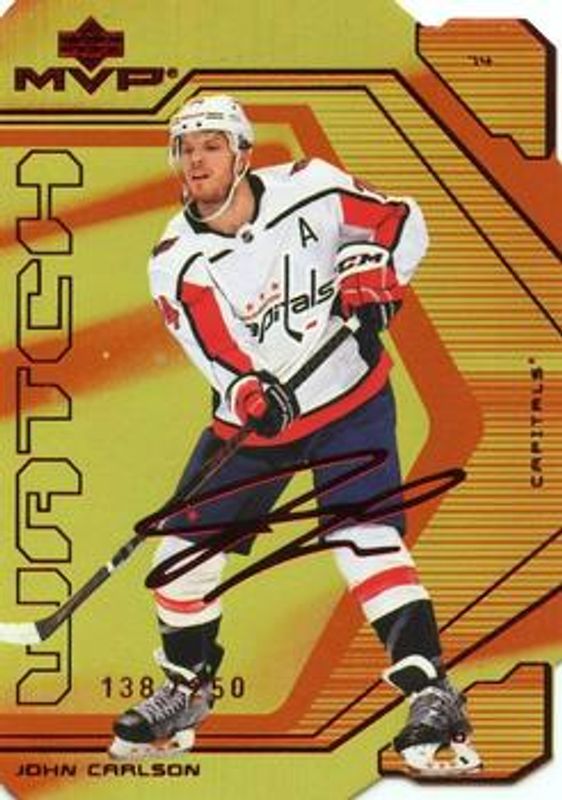 John Carlson 2021 Upper Deck MVP #70 Colors & Contours /250 RAW