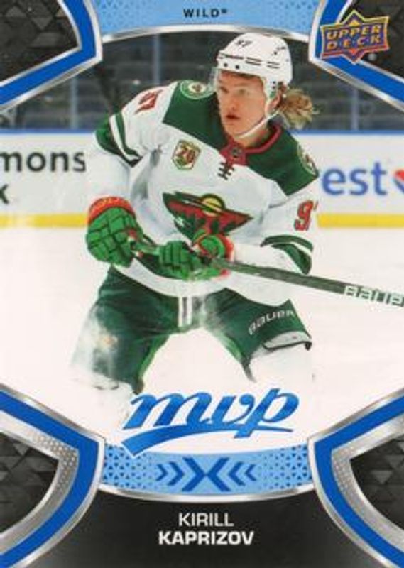 Kirill Kaprizov 2021 Upper Deck MVP #218 Blue RAW