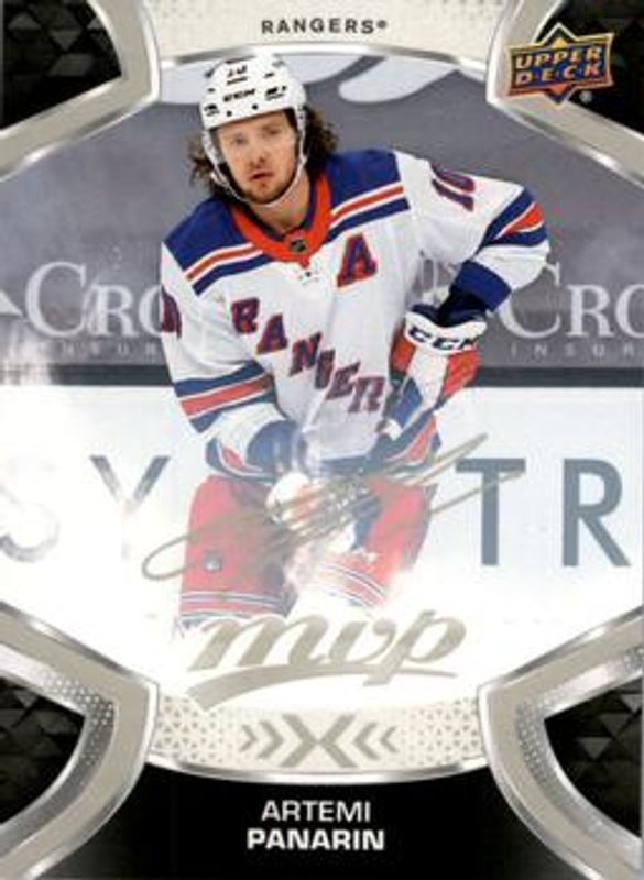 Artemi Panarin 2021 Upper Deck MVP #136 Silver Script RAW