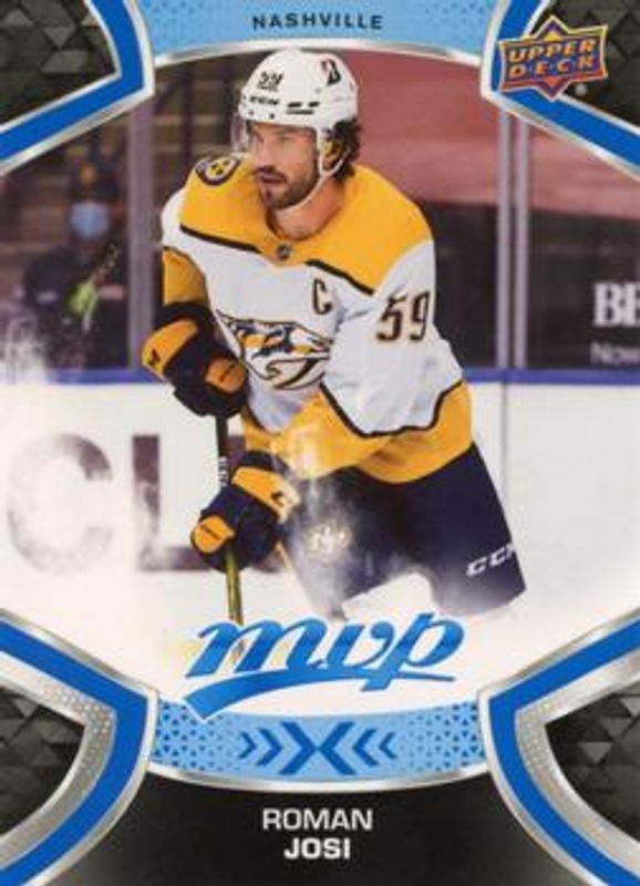 Roman Josi 2021 Upper Deck MVP #159 Blue RAW