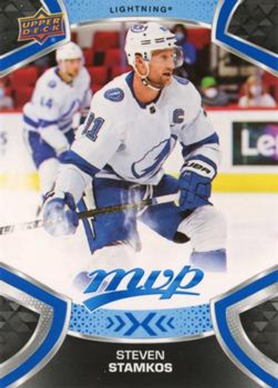 Steven Stamkos 2021 Upper Deck MVP #214 Blue RAW