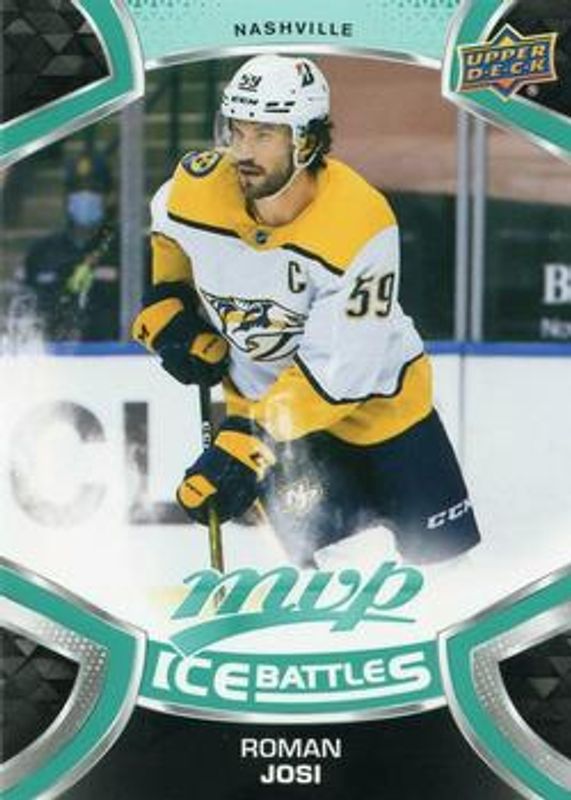 Roman Josi 2021 Upper Deck MVP #159 Ice Battles RAW