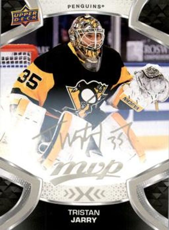 Tristan Jarry 2021 Upper Deck MVP #153 Silver Script RAW
