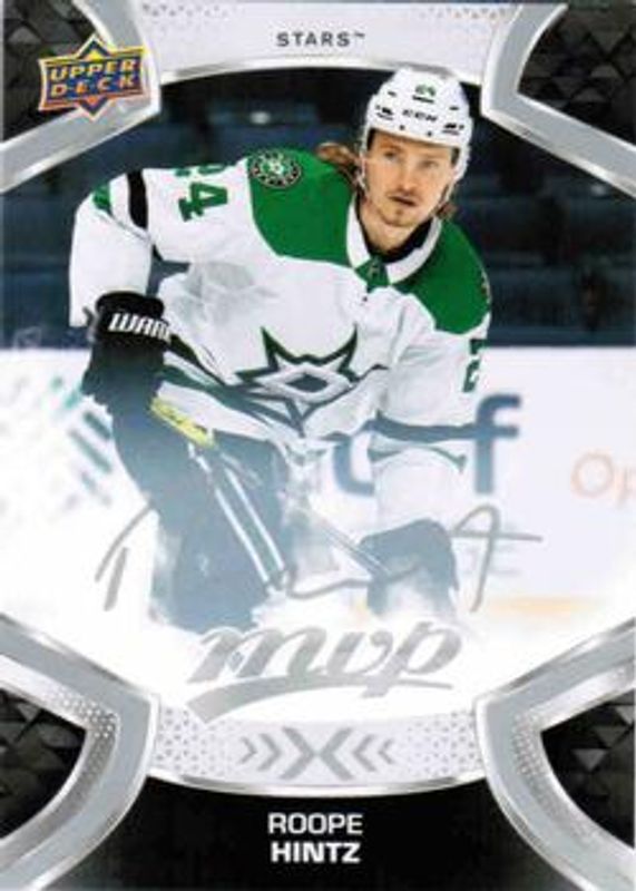 Roope Hintz 2021 Upper Deck MVP #122 Silver Script RAW