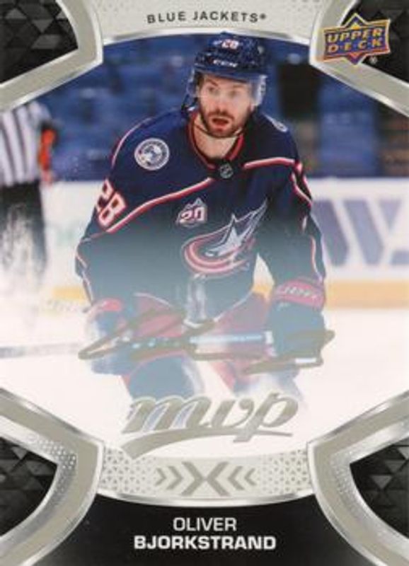 Oliver Bjorkstrand 2021 Upper Deck MVP #64 Silver Script RAW