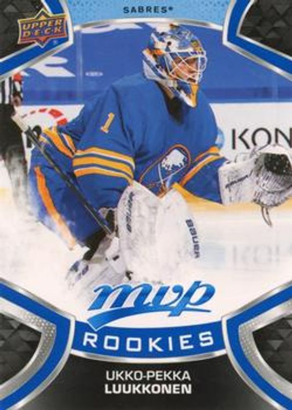 Ukko-Pekka Luukkonen 2021 Upper Deck MVP #241 Blue Rookie RAW