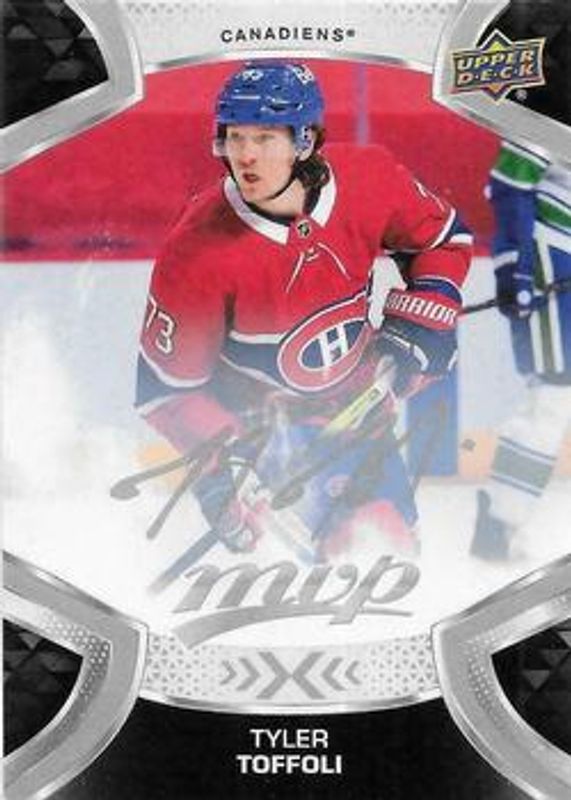 Tyler Toffoli 2021 Upper Deck MVP #73 Silver Script RAW