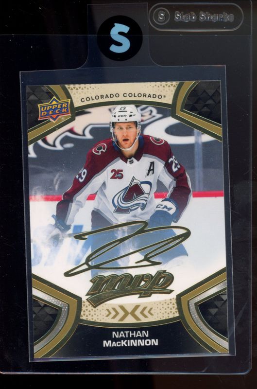 Nathan MacKinnon 2021 Upper Deck MVP #216 Gold Script RAW