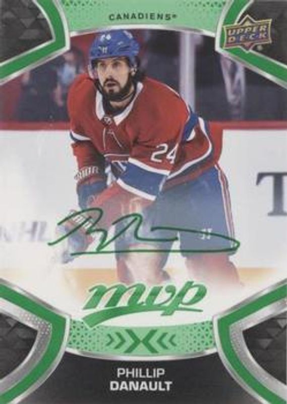 Phillip Danault 2021 Upper Deck MVP #142 Green Script RAW