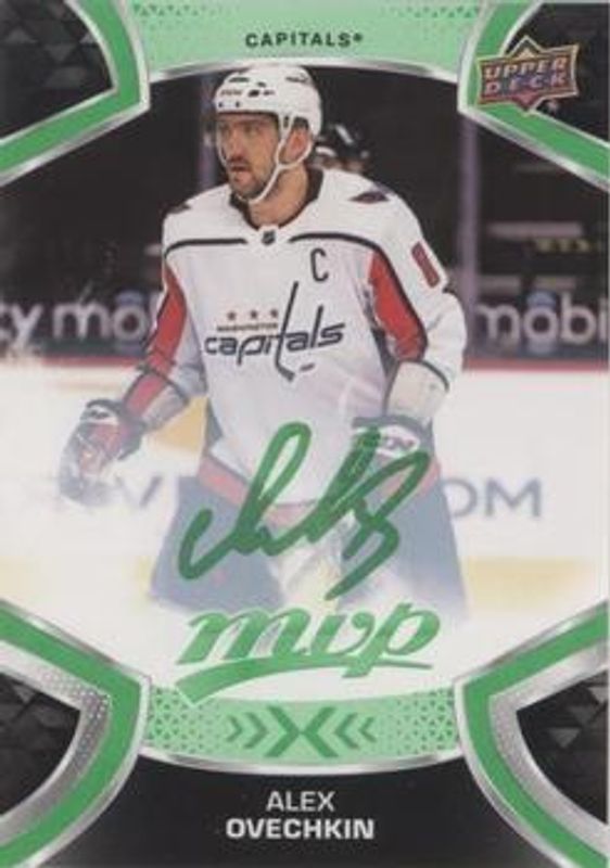Alexander Ovechkin 2021 Upper Deck MVP #8 Green Script RAW