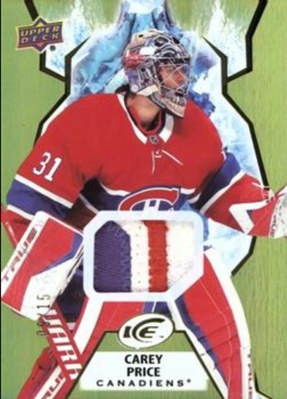 2021 Upper Deck Ice #77 Gold Patch /25