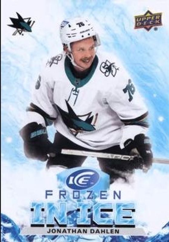Jonathan Dahlen 2021 Upper Deck Ice #FI-17 Frozen In Ice Rookie RAW