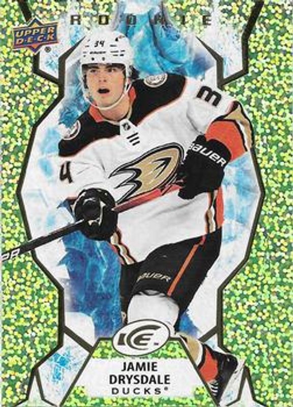 Jamie Drysdale 2021 Upper Deck Ice #114 Green /799 Rookie RAW