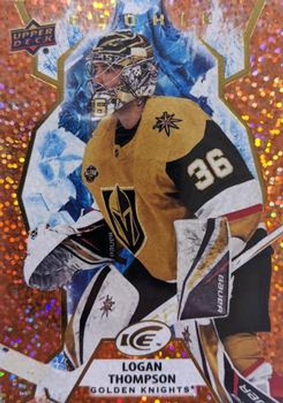 Logan Thompson 2021 Upper Deck Ice #131 Orange Rookie RAW