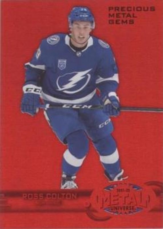 Ross Colton 2021 Metal Universe #R-11 1997 Retro Rookies - Precious Metal Gems Red /100 RAW