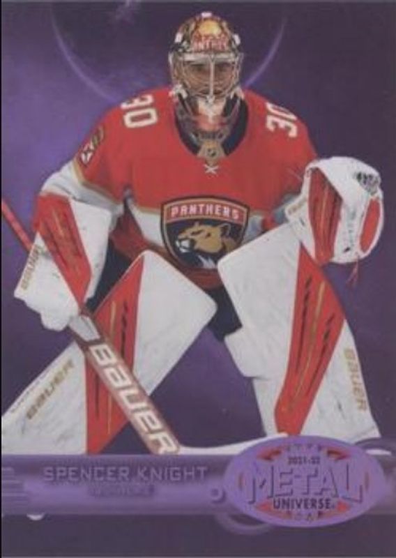 Spencer Knight 2021 Metal Universe #R-30 1997 Retro Rookies - Purple Spectrum /199 RAW