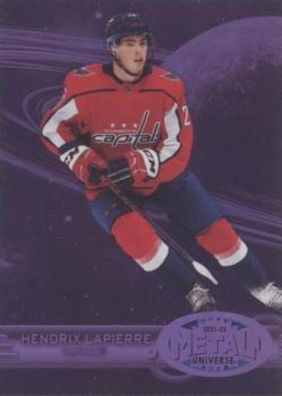 Hendrix Lapierre 2021 Metal Universe #R-19 1997 Retro Rookies - Purple Spectrum /199 RAW