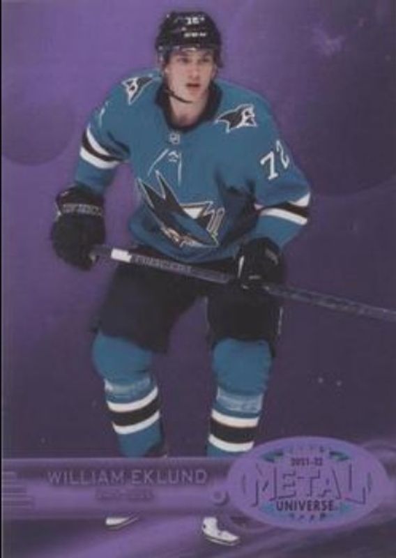 William Eklund 2021 Metal Universe #R-9 1997 Retro Rookies - Purple Spectrum /199 RAW