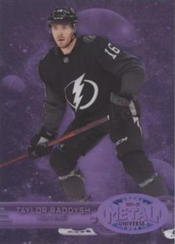 Taylor Raddysh 2021 Metal Universe #R-14 1997 Retro Rookies - Purple Spectrum /199 RAW