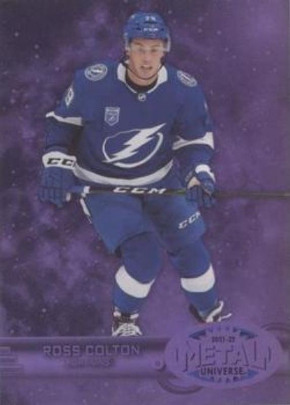 Ross Colton 2021 Metal Universe #R-11 1997 Retro Rookies - Purple Spectrum /199 RAW
