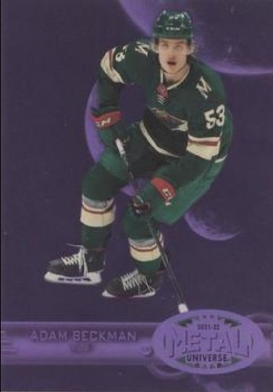 Adam Beckman 2021 Metal Universe #R-21 1997 Retro Rookies - Purple Spectrum /199 RAW