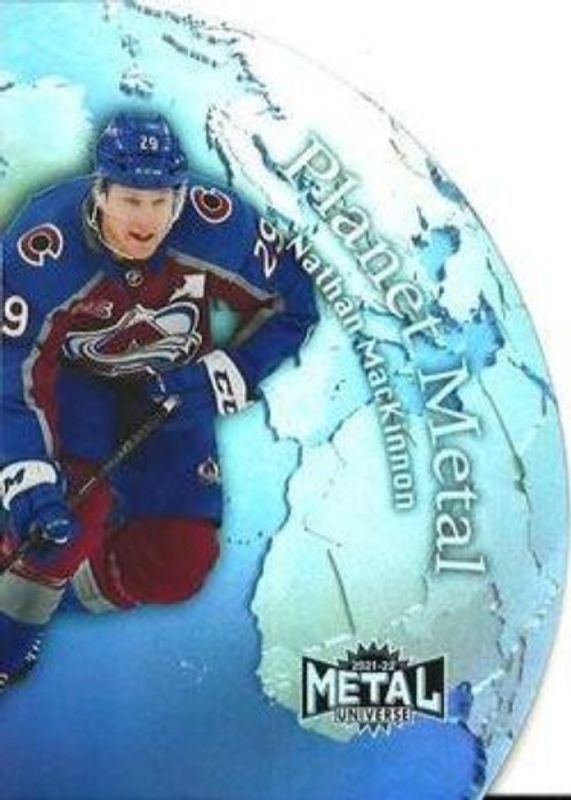 Nathan MacKinnon 2021 Metal Universe #PM-5 Planet Metal RAW
