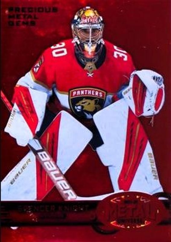Spencer Knight 2021 Metal Universe #R-30 1997 Retro Rookies - Precious Metal Gems Red /100 RAW