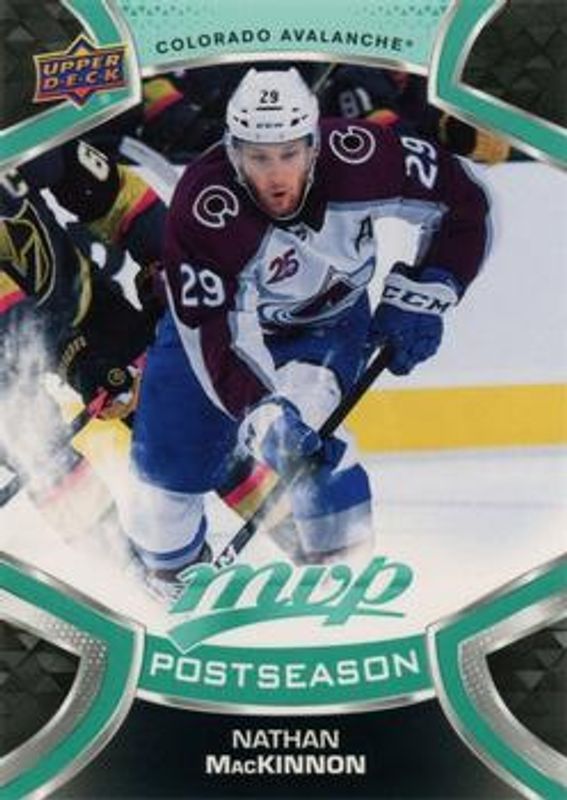 Nathan MacKinnon 2021 Upper Deck MVP #PS13 Postseason RAW