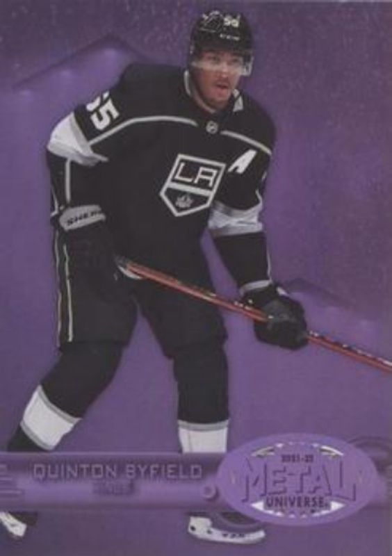 Quinton Byfield 2021 Metal Universe #R-50 1997 Retro Rookies - Purple Spectrum /199 RAW