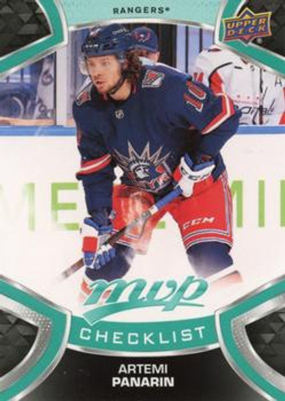 Artemi Panarin 2021 Upper Deck MVP #200 Base RAW