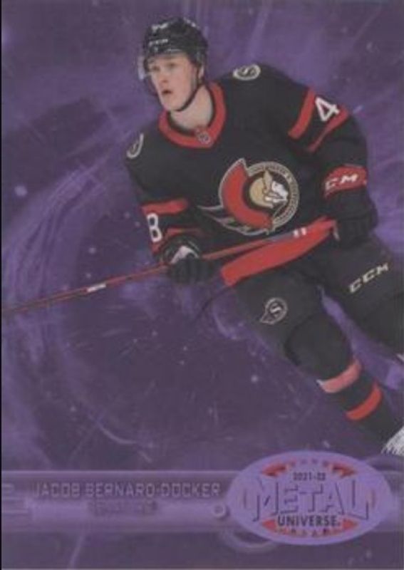 Jacob Bernard-Docker 2021 Metal Universe #R-37 1997 Retro Rookies - Purple Spectrum /199 RAW