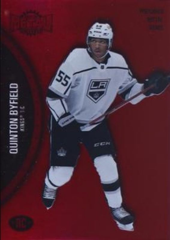 Quinton Byfield 2021 Metal Universe #151 Precious Metal Gems Red /100 Rookie RAW