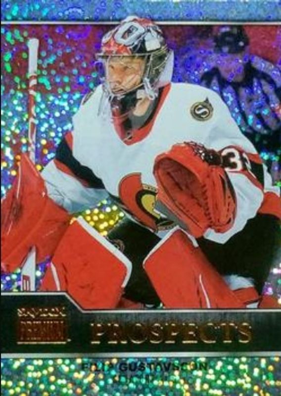 Filip Gustavsson 2021 Metal Universe #PP-27 Skybox Premium Prospects Sapphire Rookie RAW