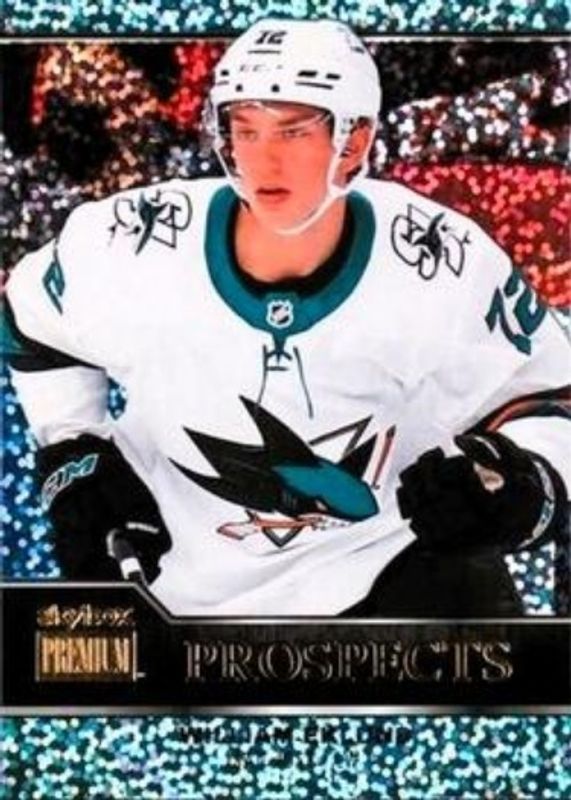William Eklund 2021 Metal Universe #PP-16 Skybox Premium Prospects Sapphire Rookie RAW