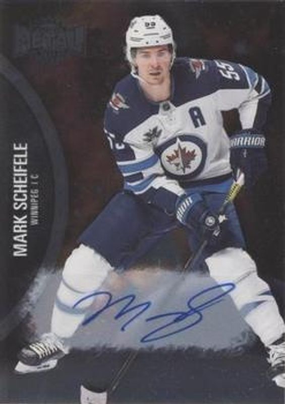 Mark Scheifele 2021 Metal Universe #30 Autographs Silver /299 RAW