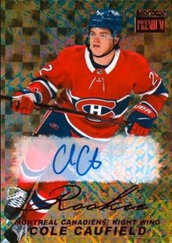 Cole Caufield 2021 Metal Universe #PP-1 Skybox Premium Prospects 1998 Retro Autographs Rookie RAW