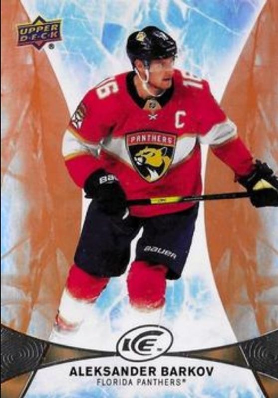 Aleksander Barkov 2021 Upper Deck Ice #16 2020 - Orange RAW