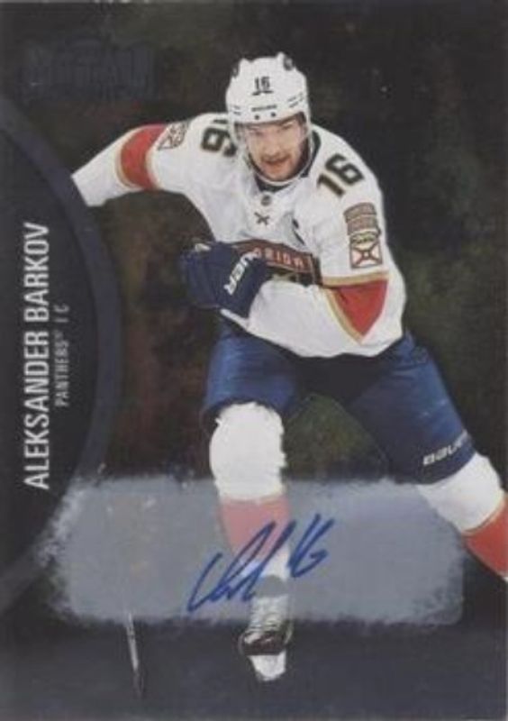 Aleksander Barkov 2021 Metal Universe #32 Autographs Silver /299 RAW