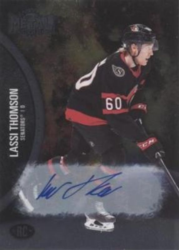 Lassi Thomson 2021 Metal Universe #194 Autographs Silver /299 Rookie RAW
