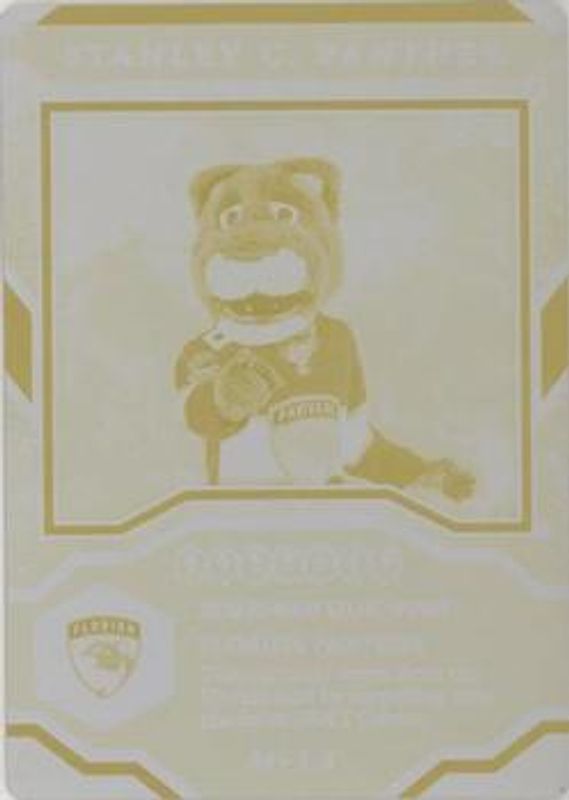 2021 Upper Deck MVP #M-13 Mascot Gaming - Printing Plates Yellow /1