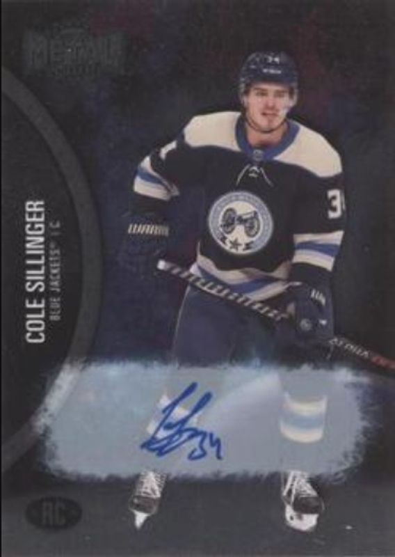 Cole Sillinger 2021 Metal Universe #161 Autographs Silver /299 Rookie RAW