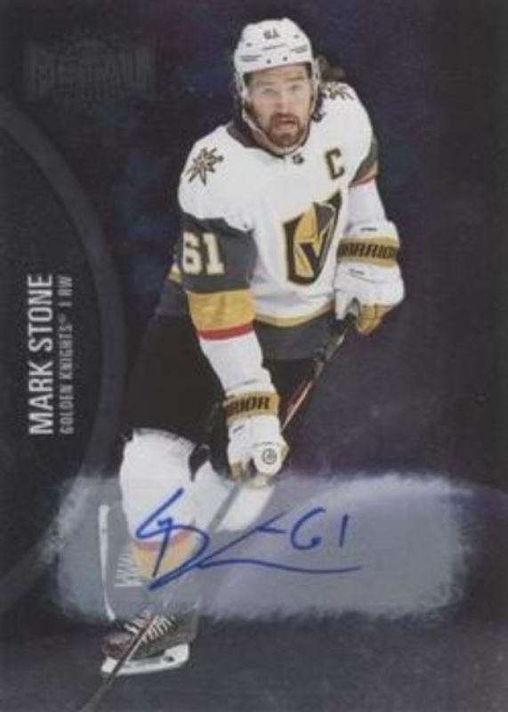 Mark Stone 2021 Metal Universe #80 Autographs Silver /299 RAW
