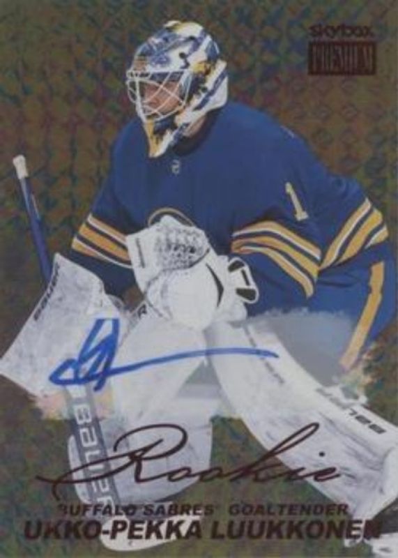 Ukko-Pekka Luukkonen 2021 Metal Universe #PP-15 Skybox Premium Prospects 1998 Retro Autographs Rookie RAW