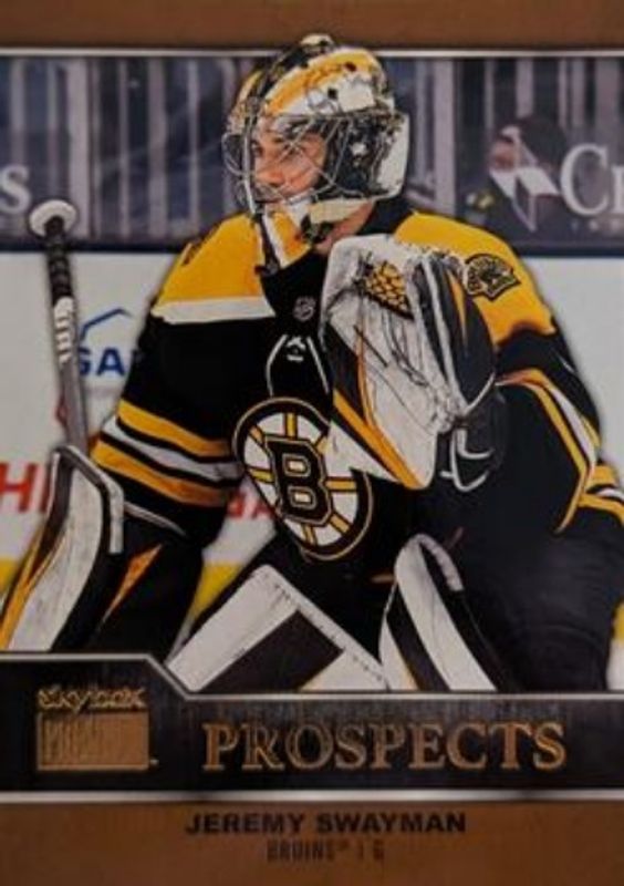 Jeremy Swayman 2021 Metal Universe #PP-10 SkyBox Premium Prospects Rookie RAW