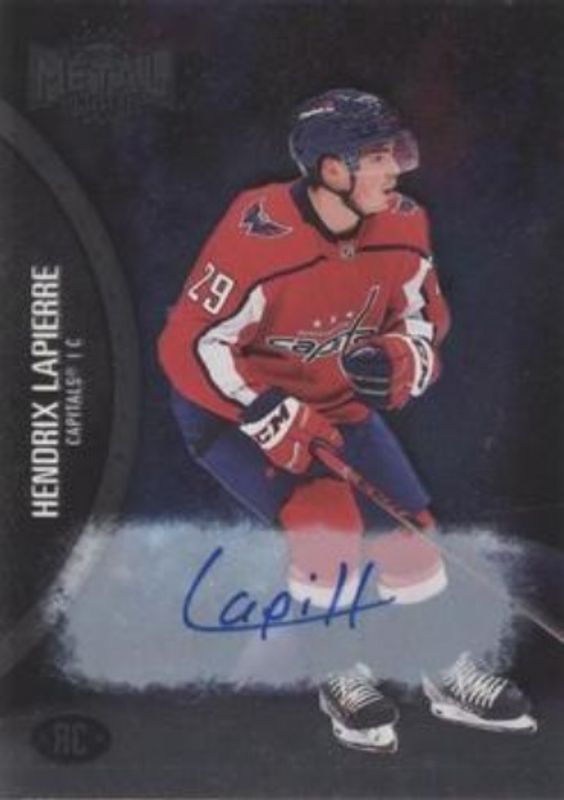 Hendrix Lapierre 2021 Metal Universe #181 Autographs Silver /299 Rookie RAW