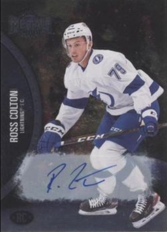 Ross Colton 2021 Metal Universe #178 Autographs Silver /299 Rookie RAW
