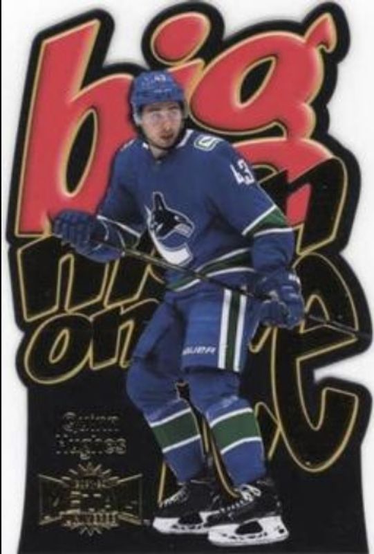 Quinn Hughes 2021 Metal Universe #BM-16 Big Man on Ice Gold /96 RAW