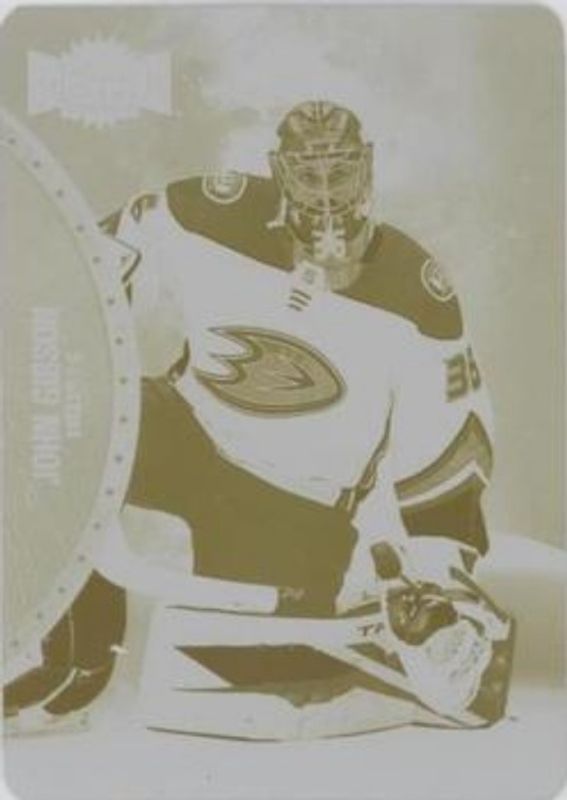 John Gibson 2021 Metal Universe #4 Printing Plates Yellow /1 RAW