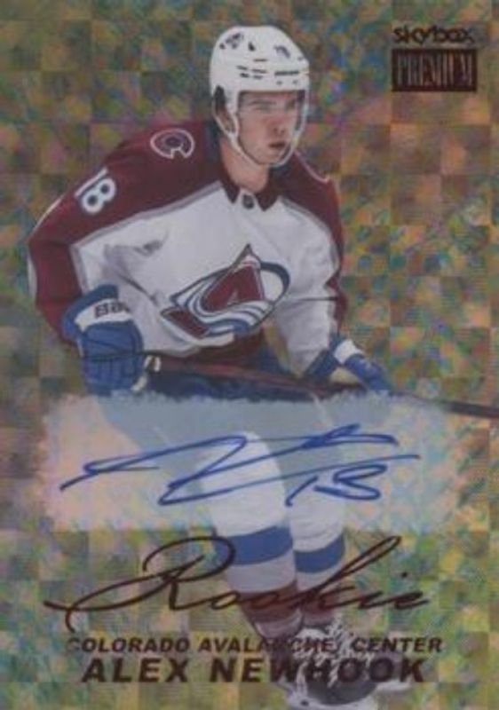 Alex Newhook 2021 Metal Universe #PP-30 Skybox Premium Prospects 1998 Retro Autographs Rookie RAW