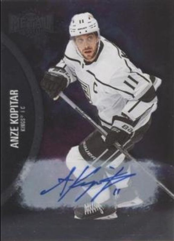 Anze Kopitar 2021 Metal Universe #13 Autographs Silver /299 RAW